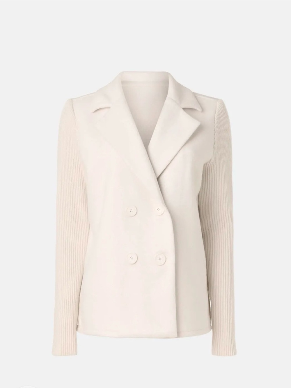 Splendid Sweater Sleeve Coat Jacket Cream Size Medium Rent the Runway